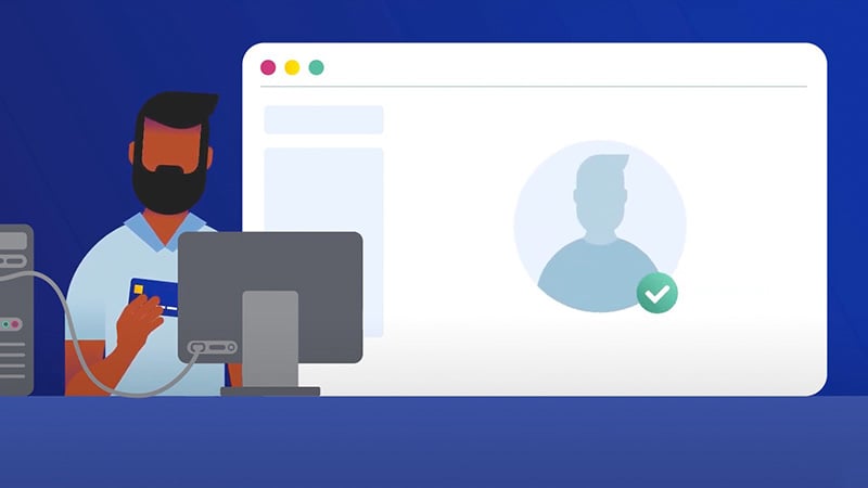 Đồ họa thông tin về cách hoạt động của Visa Secure giúp bảo mật trong thanh toán điện tử